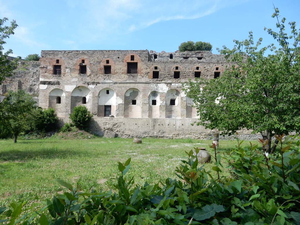 VIII.2.20 Pompeii, June 2019. Sarno Baths complex, from the rear. Photo courtesy of Buzz Ferebee.