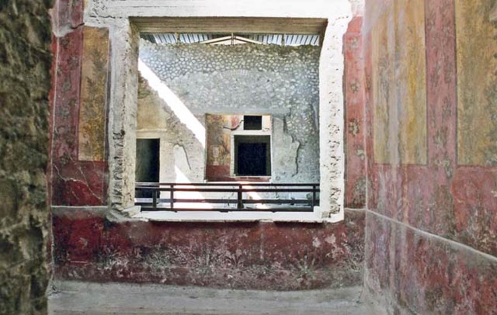 Oplontis Villa of Poppea, October 2001. Room 68, looking towards north wall, with window to room 69. Photo courtesy of Peter Woods.

