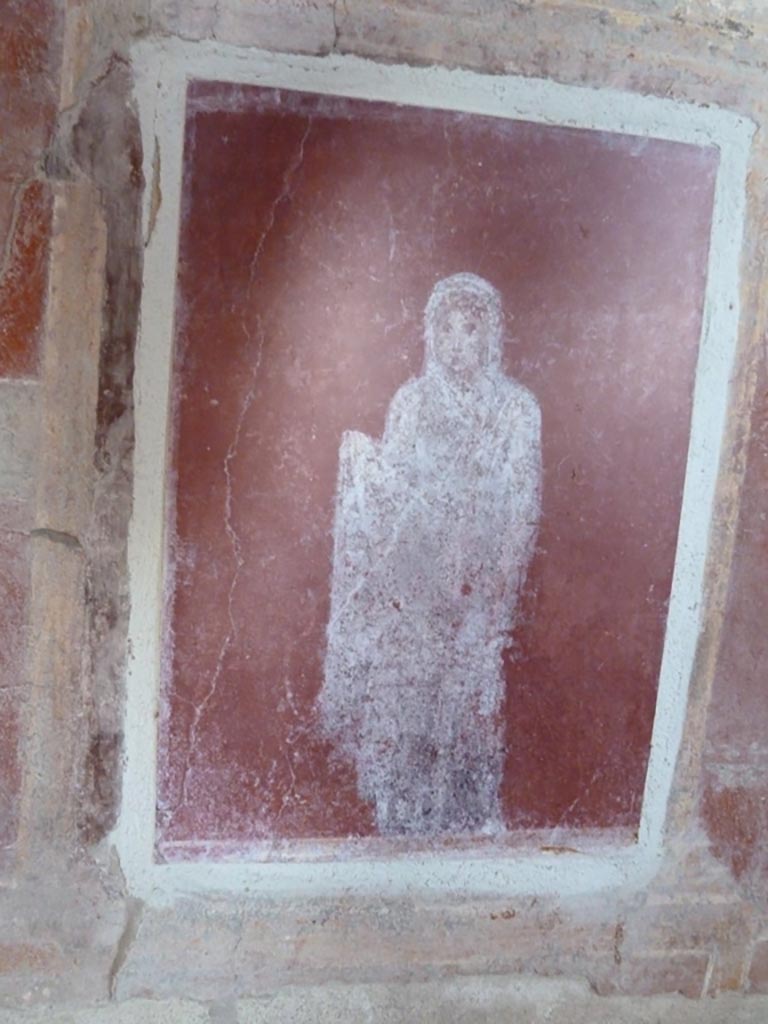 Stabiae, Villa Arianna, September 2015. Room 9, painted panel from west wall. 