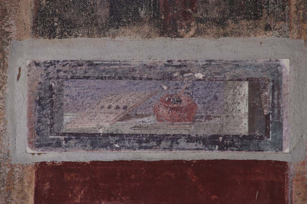 Stabiae, Villa Arianna, September 2021. Room 42, panel from west end of south wall. Photo courtesy of Klaus Heese.