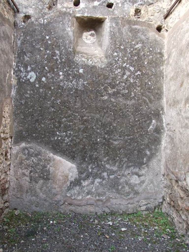 IX.5.2 Pompeii. December 2007. Room 14, west wall of room with possible vaulted ceiling?