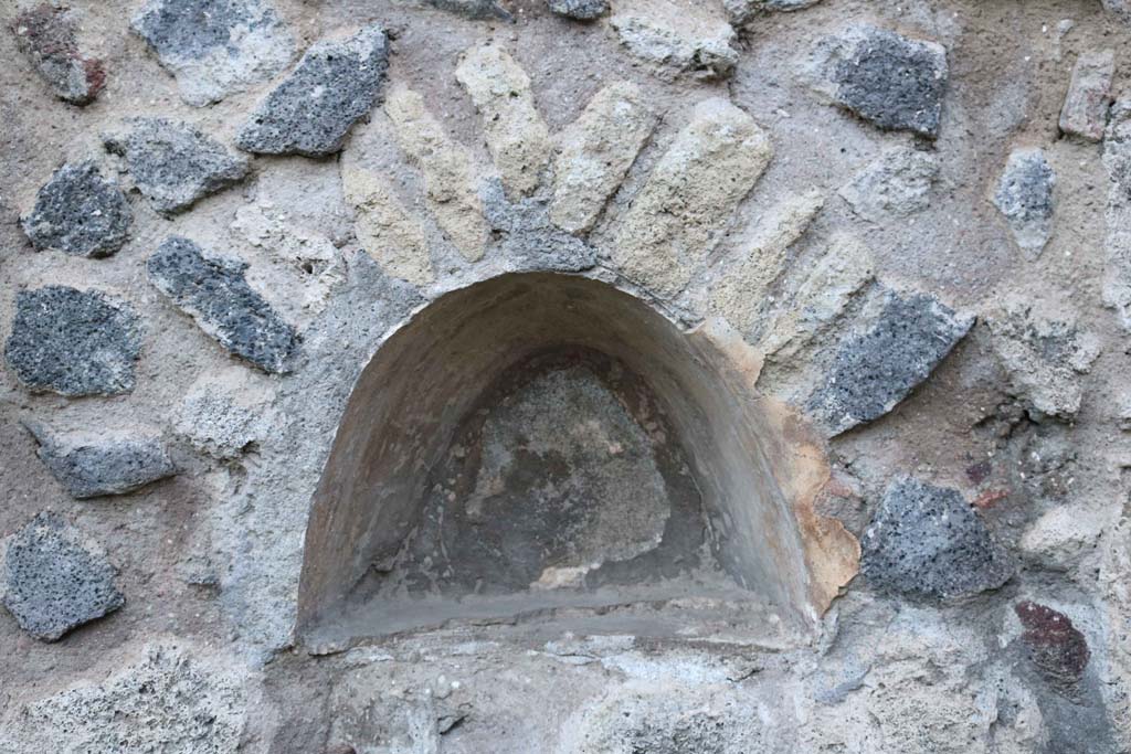 VII.2.12, Pompeii. December 2018. Niche in west wall. Photo courtesy of Aude Durand.