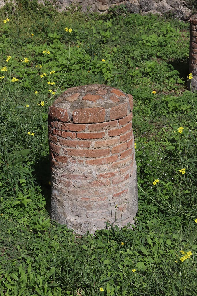 1.2.6 Pompeii. October 2024. Detail of column in peristyle. Photo courtesy of Klaus Heese.