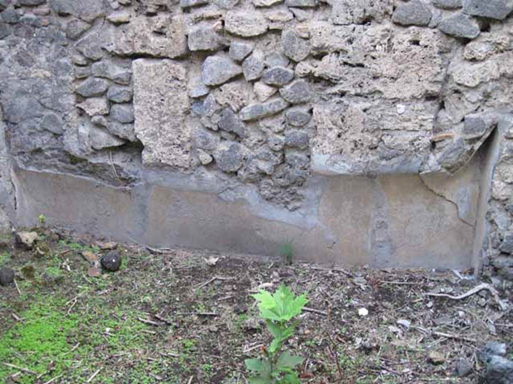 I.2.24 Pompeii. September 2010. North wall of room, showing sleeping or /reclining recess feature. Photo courtesy of Drew Baker.
