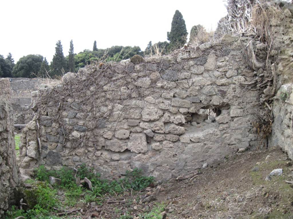 I.3.27 Pompeii. September 2010. Looking towards west wall of room. Photo courtesy of Drew Baker.