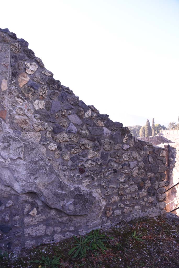 I.4.25 Pompeii. October 2019. 
Upper peristyle 56, south wall on east side of steps to middle peristyle 17.
Foto Tobias Busen, ERC Grant 681269 DCOR
