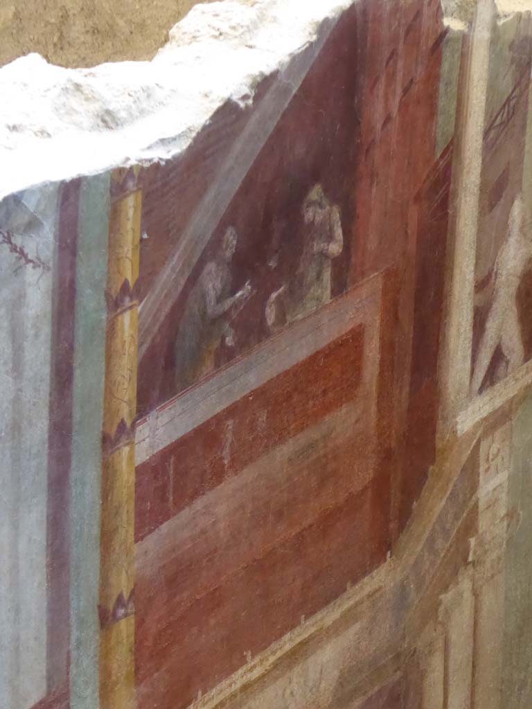 I.6.2 Pompeii. September 2017. Detail of painted panel from south wall towards west end.
Foto Annette Haug, ERC Grant 681269 DÉCOR.
