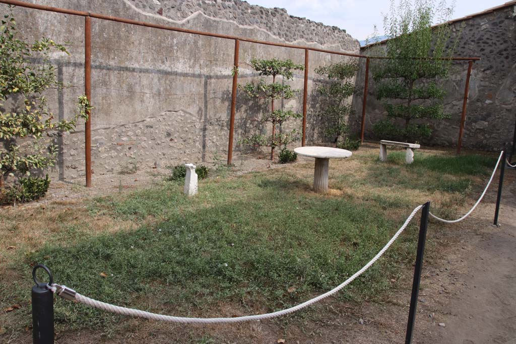 I.7.12 Pompeii. September 2021. Looking south along east side of garden area. Photo courtesy of Klaus Heese.