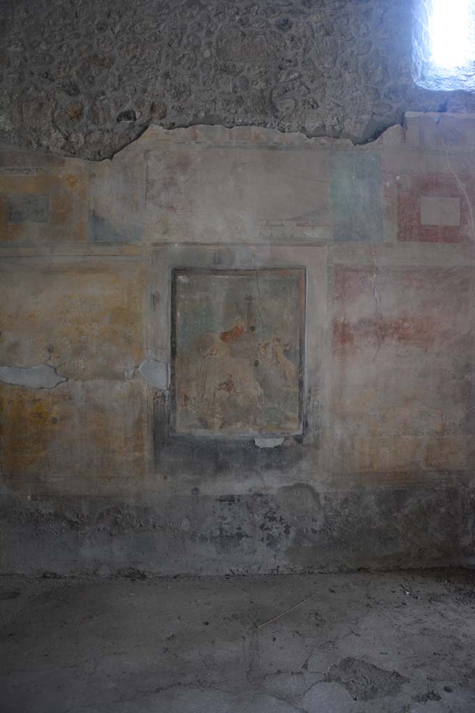 I.8.17 Pompeii. March 2019. Room 9, central wall painting from south wall.
Foto Annette Haug, ERC Grant 681269 DCOR.
