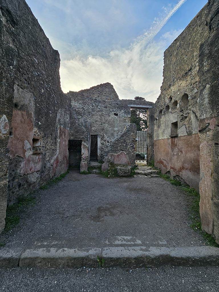 II.2.3 Pompeii. November 2024. 
Looking south across bar-room, with niches in east and west walls. Photo courtesy of Annette Haug.
