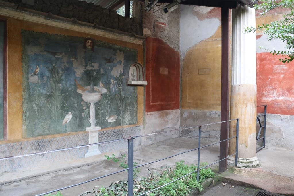 II.3.3 Pompeii. December 2018. Looking south-west along south wall of garden area. Photo courtesy of Aude Durand.