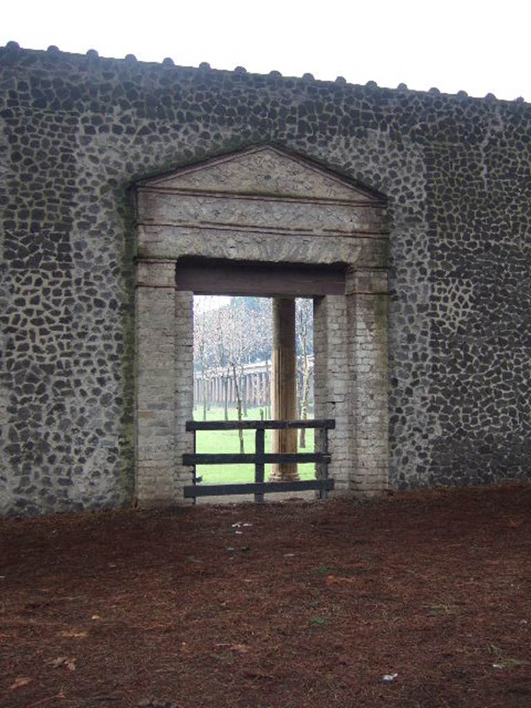 II.7.7 Pompeii. Palaestra. December 2005. Entrance.