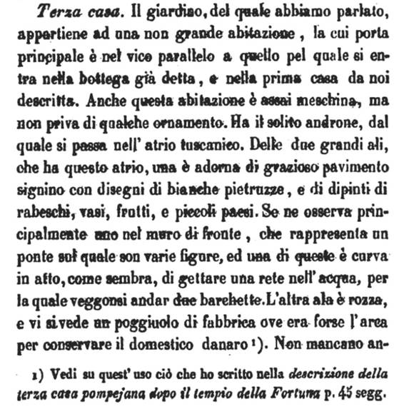 See Bullettino Archeologico Napoletano, Anno Primo, 1843, Napoli: Tipografia Tramater, No. IX, I Maggio 1843, p.66.