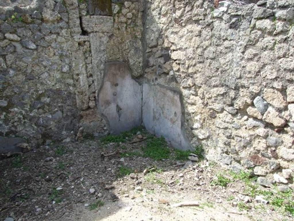 VI.16.28 Pompeii. March 2009. Room D, north wall and north-west corner.