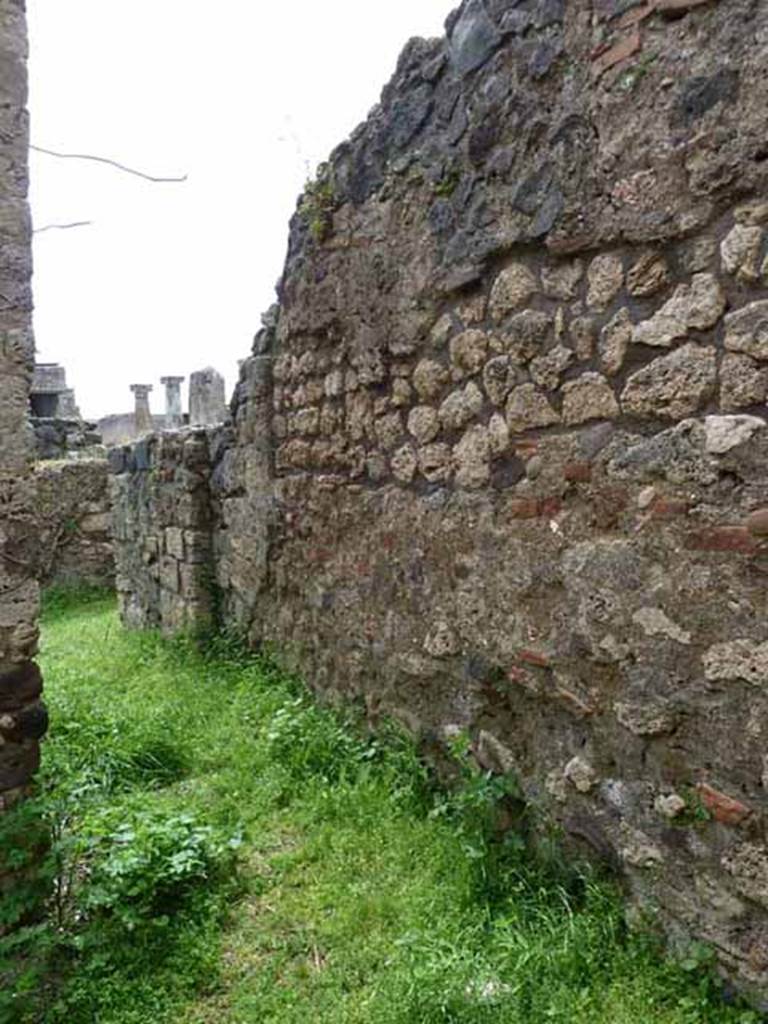 VII.4.39 Pompeii. May 2010. Corridor to rear room, looking south.