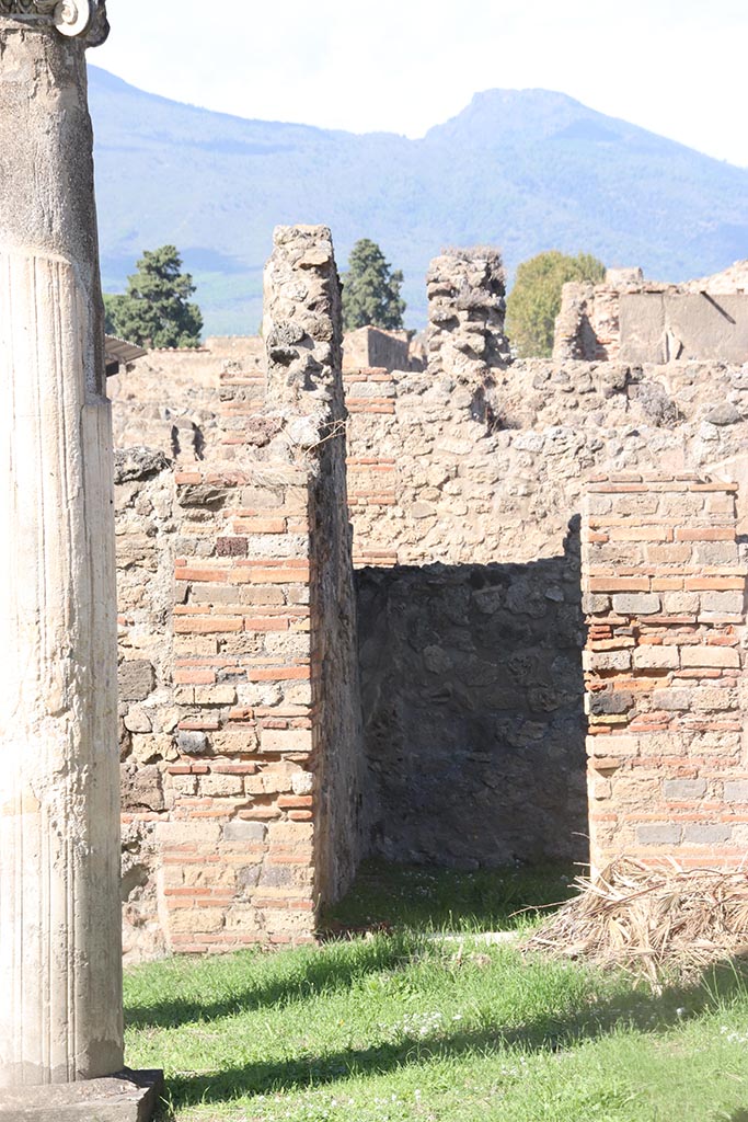 VIII.3.8 Pompeii. October 2024. Doorway to room 21, looking north. Photo courtesy of Klaus Heese.