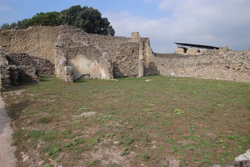 VIII.6.3 Pompeii. October 2023. Looking north-west towards west side. Photo courtesy of Klaus Heese.