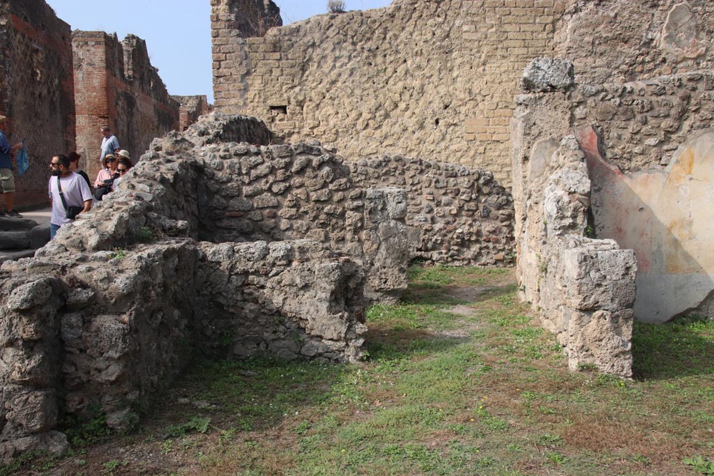 VIII.6.3 Pompeii. October 2023. Looking towards south end of west side. Photo courtesy of Klaus Heese.