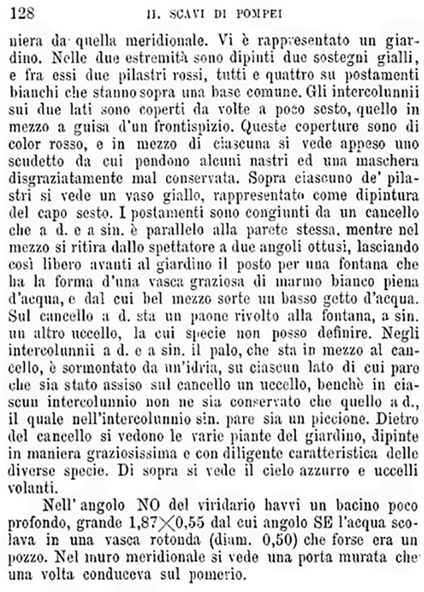 VIII.7.1 Pompeii. 1875. Excavation report.
See Bullettino dell’Instituto di Corrispondenza Archeologica (DAIR), 1875, (p. 128).
