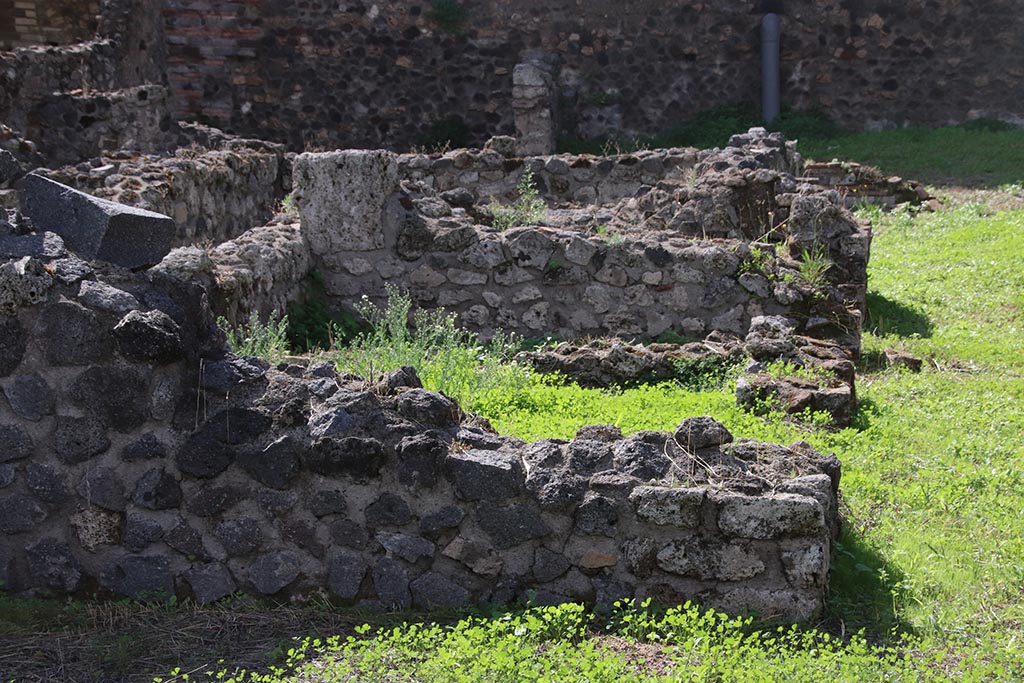 VIII.7.12 Pompeii. October 2024. Looking west to rear across rear rooms and corridor. Photo courtesy of Klaus Heese.