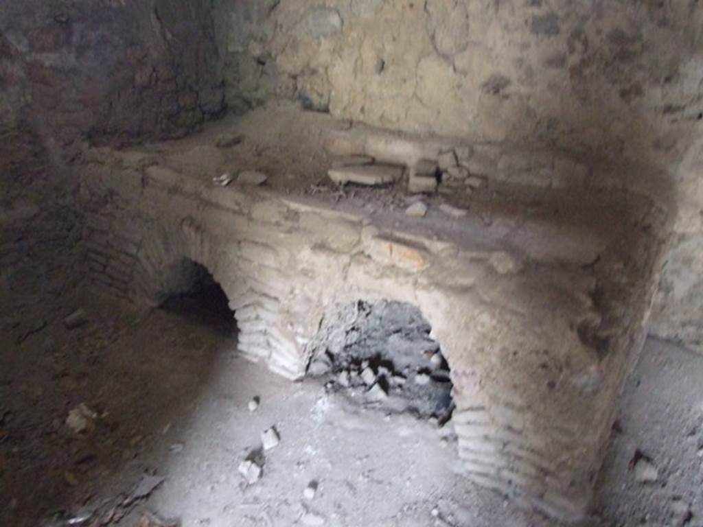 IX.1.20 Pompeii.  December 2007.  Room 13.  Kitchen hearth.