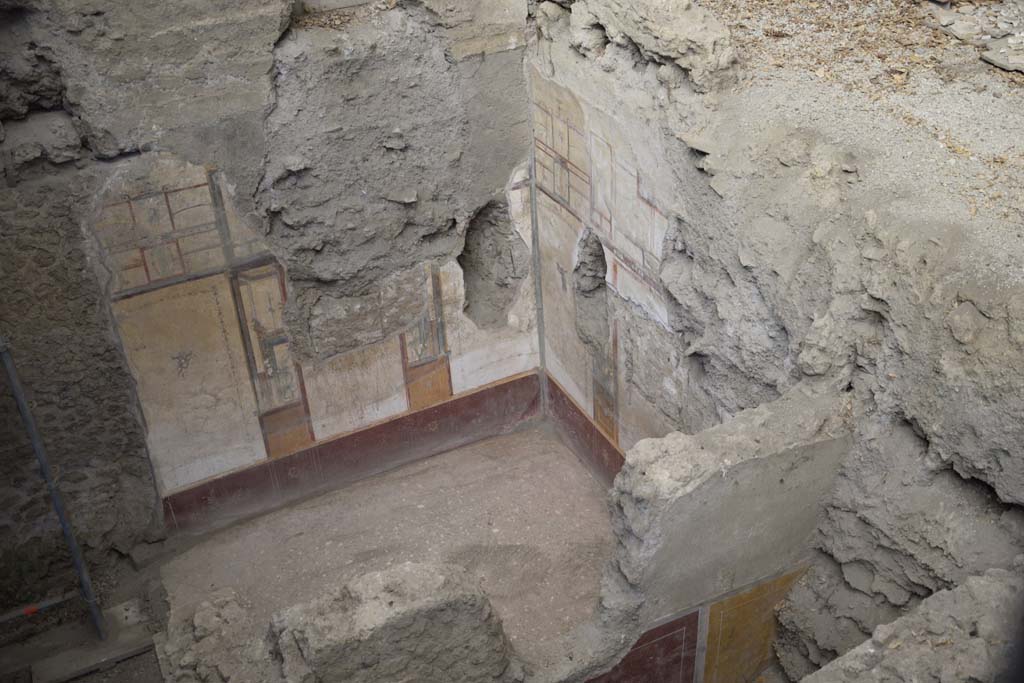 IX.12.9 Pompeii. February 2017. 
Room 2, looking towards north wall, on left, and east wall, from above room 3. Photo courtesy of Johannes Eber.
