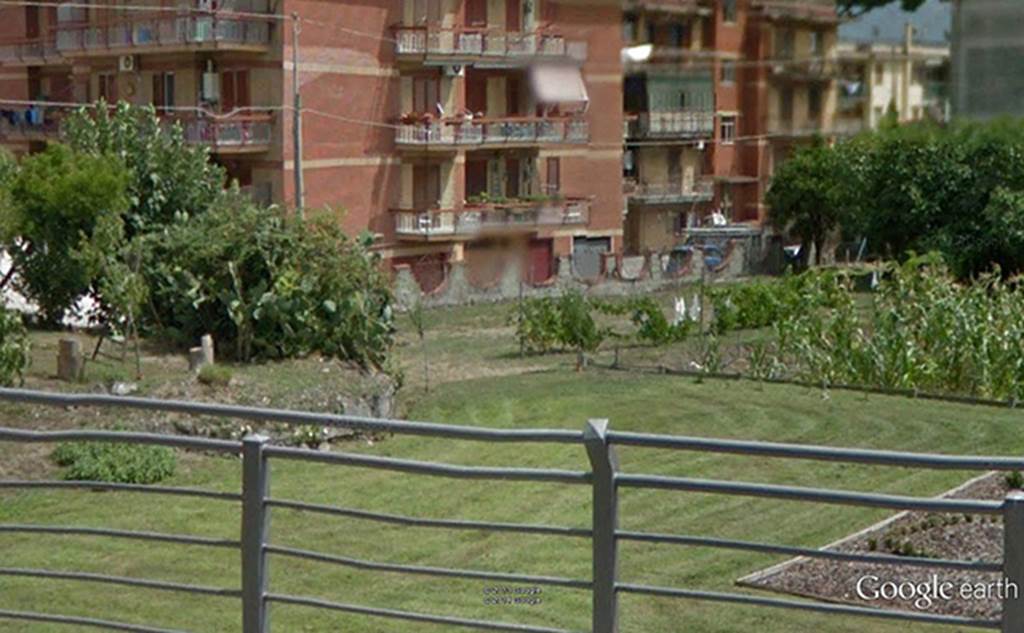 Pompeii, Tombe del Fondo Squillante. 2012. Location where tombs were found. Photo  courtesy of Google Earth.