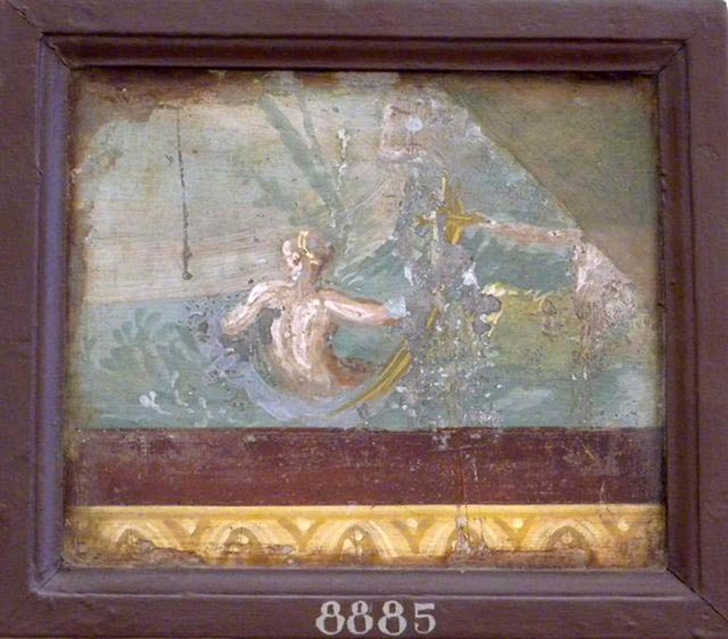 Stabiae, Villa Arianna, found 17th September 1761. Atrium, wall painting of two river divinities.
Now in Naples Archaeological Museum. Inventory number 8885. 
See Sampaolo V. and Bragantini I., Eds, 2009. La Pittura Pompeiana. Electa: Verona, p. 445.
